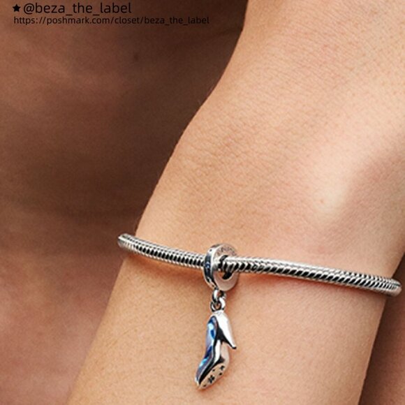 Pandora Disney Cinderella's Glass Slipper Dangle Charm - Picture 2 of 2